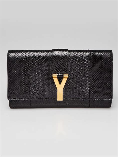 ysl black snakeskin bag